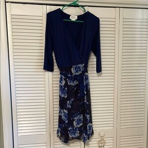 Luxe by Seraphine Maternity and Postpartum wrap dress